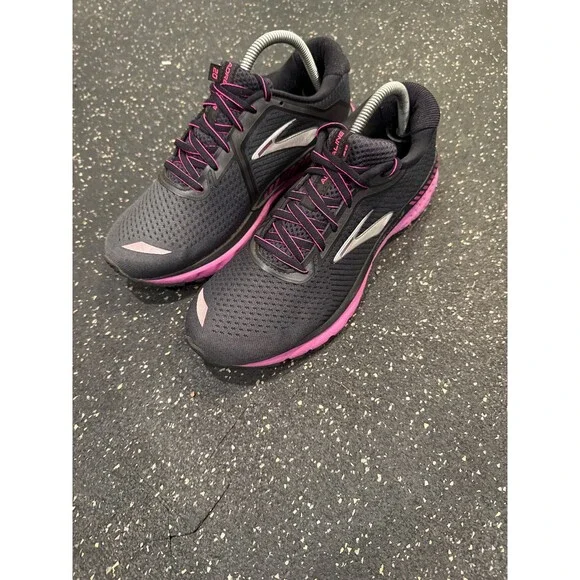 Size 9.5 - Brooks Adrenaline GTS 20 Black Hollyhock W - Picture 1 of 5